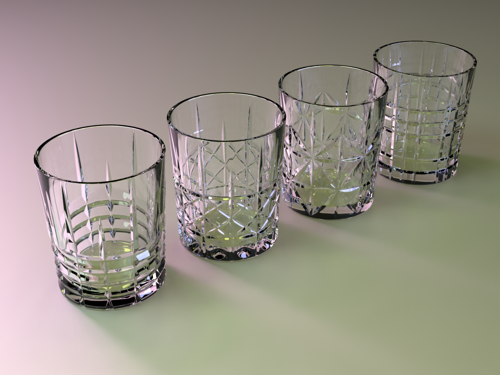 Set of Four Whiskey Glasses preview image